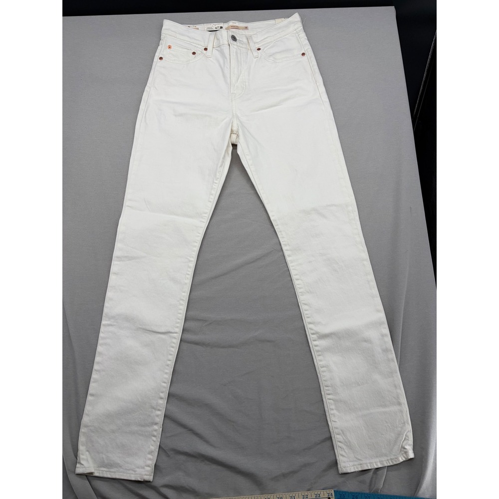 Levi's Premium Wedgie Slim High Rise White Jeans 30x32 S134163LSE ADHK